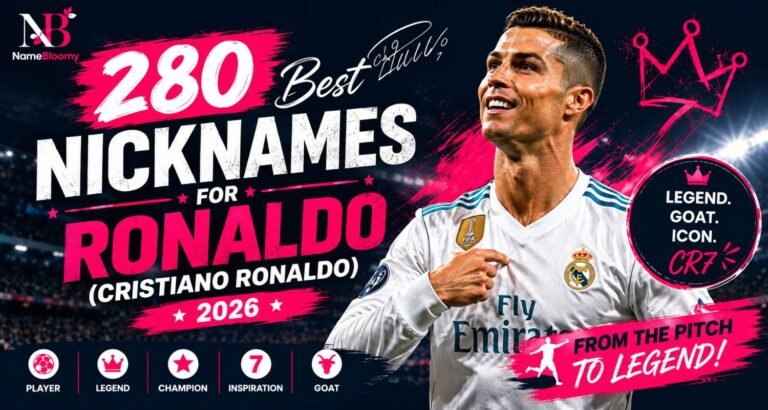 280 Best Nicknames for Ronaldo (Cristiano Ronaldo) 2026