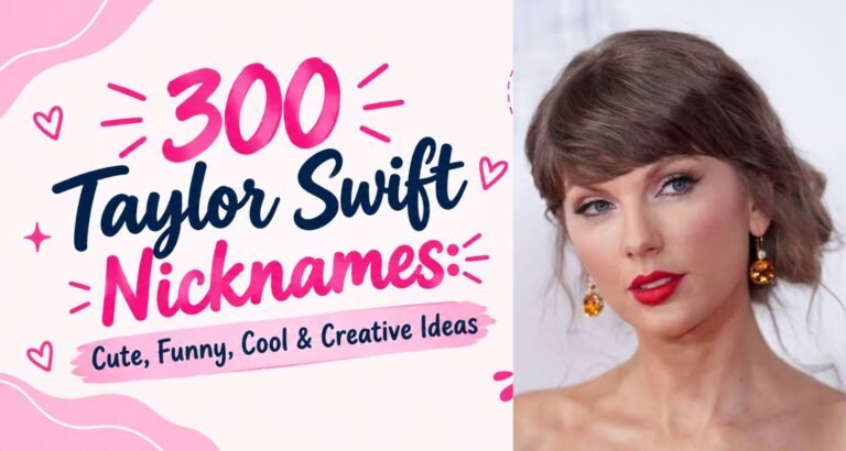 300 Taylor Swift Nicknames: Cute, Funny, Cool & Creative Ideas