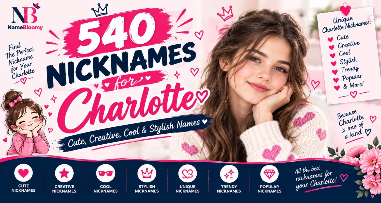 540 Nicknames for Charlotte Cute, Creative, Cool & Stylish Names