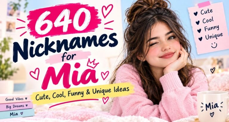 640 nicknames for Mia Cute, Cool, Funny & Unique Ideas