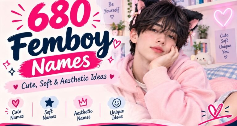 680 Femboy Names: Cute, Soft & Aesthetic Ideas